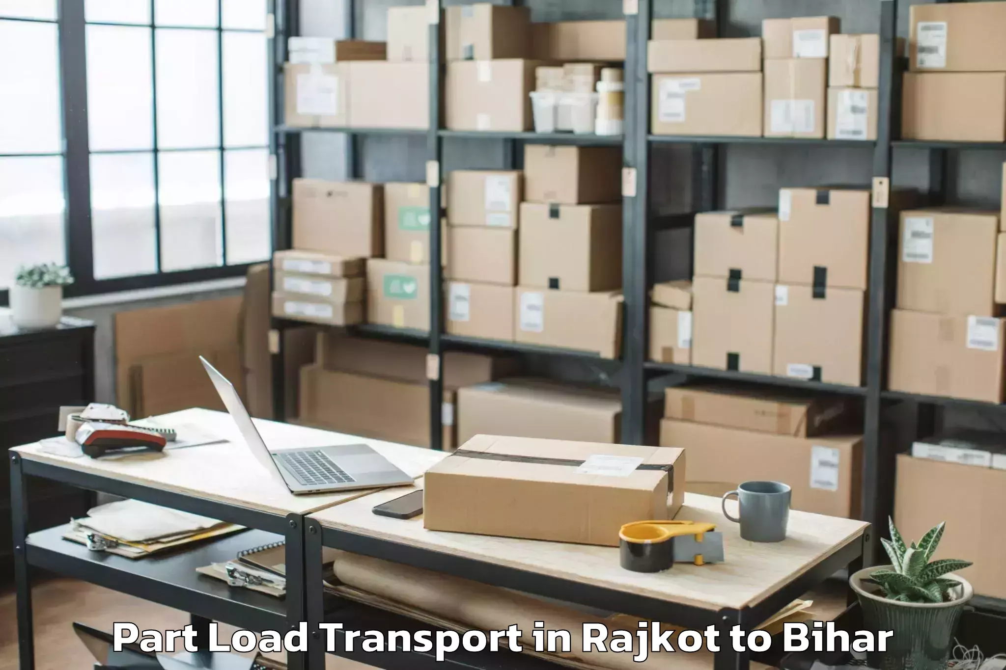 Easy Rajkot to Nawada Part Load Transport Booking